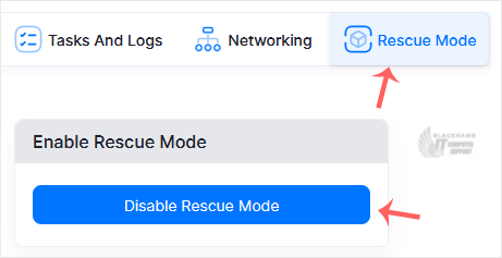 How to Disable Rescue Mode in Virtualizor