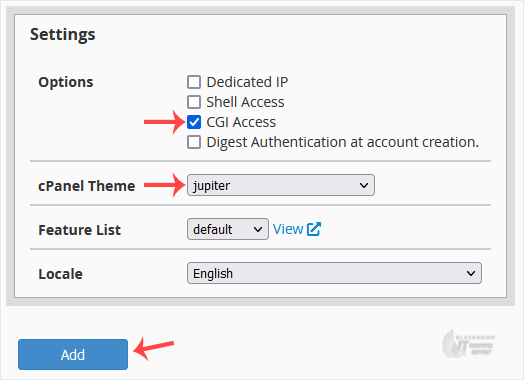 How to Create/Add a Package in the WHM