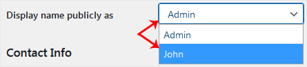 How to Change the WordPress User's Display Name