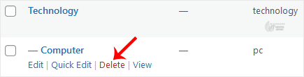 How to Delete Categories in WordPress