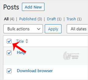 How to Bulk Delete Posts in WordPress